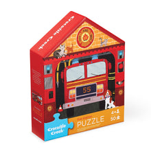 Load image into Gallery viewer, Flat House Puzzle 50 pc - Fire House
