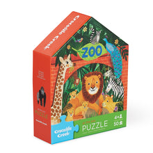 Load image into Gallery viewer, Flat House Puzzle 50 pc - Zoo

