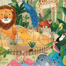 Load image into Gallery viewer, Flat House Puzzle 50 pc - Zoo
