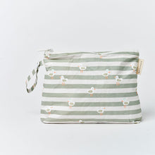 Load image into Gallery viewer, Kids Wet Bag Sammy the Seagull Green Stripe
