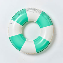 Load image into Gallery viewer, Mini Tube Pool Ring Zest Green Stripe
