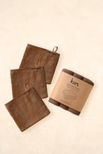 Load image into Gallery viewer, Wash Cloths 3 Pack: Chocolate
