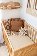 Load image into Gallery viewer, Organic Cot Sheet: Rainbow Ivory Umber
