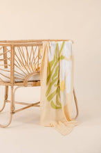Load image into Gallery viewer, Organic Muslin Swaddle - Fleur Warm Oat: Fleur - Warm Oat
