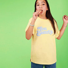 Load image into Gallery viewer, You Beauty Kids Slang Tee in Lemon
