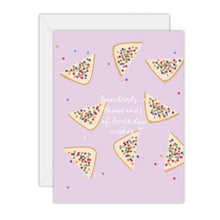 Load image into Gallery viewer, Fairy Bread Birthday Wishes - Greeting Card: Rectange

