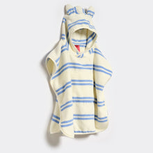 Load image into Gallery viewer, Kids Character Hooded Towel Sammy the Seagull Blue Stripe
