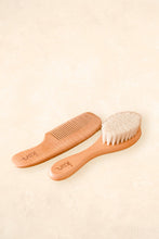 Load image into Gallery viewer, Wooden Baby Brush + Comb Set
