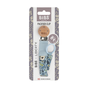 Liberty Pacifier Clip - Chamomile Lawn/Baby Blue