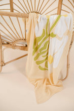 Load image into Gallery viewer, Organic Muslin Swaddle - Fleur Warm Oat: Fleur - Warm Oat

