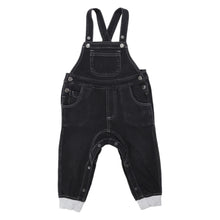Load image into Gallery viewer, Denim Knit Overalls Charcoal
