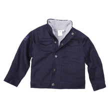 Load image into Gallery viewer, Sherpa Lined Twill Jacket Navy
