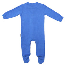 Load image into Gallery viewer, Textured Knit Romper Victoria Blue
