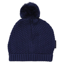 Load image into Gallery viewer, Textured Knit Beanie Navy
