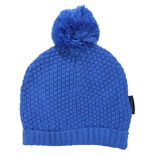 Load image into Gallery viewer, Textured Knit Beanie Victoria Blue
