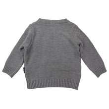 Load image into Gallery viewer, Pattern Knit Sweater Charcoal
