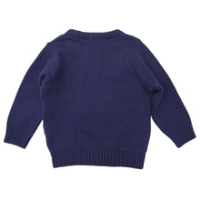 Load image into Gallery viewer, Pattern Knit Sweater Navy
