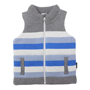 Padded Knit Vest Charcoal 23