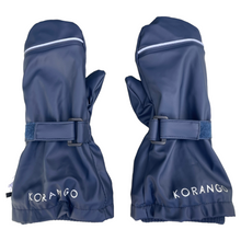 Load image into Gallery viewer, Polar Fleece Lined Waterproof Mittens with Adjustble Fastener Navy
