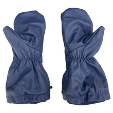 Load image into Gallery viewer, Polar Fleece Lined Waterproof Mittens with Adjustble Fastener Navy
