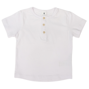 Henley Tee White