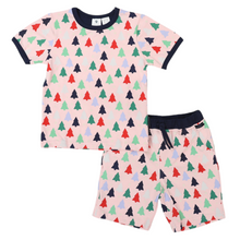 Load image into Gallery viewer, Cotton PJs Xmas Tree Print Pink

