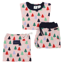 Load image into Gallery viewer, Cotton PJs Xmas Tree Print Pink

