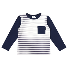 Load image into Gallery viewer, Pocket Tee Navy
