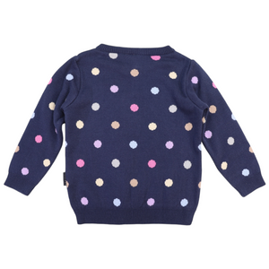 Polkadot Sweater Navy