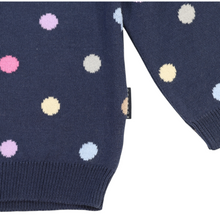 Load image into Gallery viewer, Polkadot Sweater Navy
