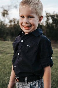 Boys Dress Shirt - Navy