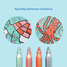 Load image into Gallery viewer, Shimmer Colouring Set - Sea Life
