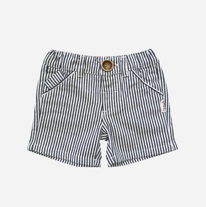 Boys Dress Shorts - Navy Pinstripe