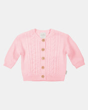 Load image into Gallery viewer, Organic Cardigan Yummy Misty Rose
