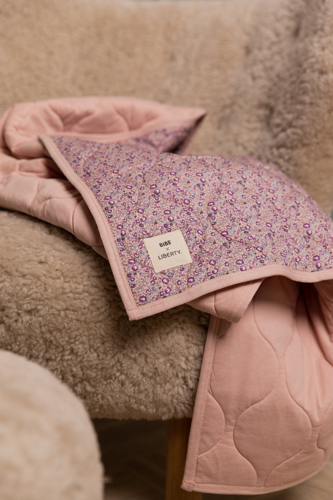 Liberty Quilted Blanket - Eloise/Blush