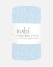 Load image into Gallery viewer, Organic Blanket Bowie Bluebird

