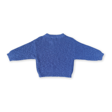 Load image into Gallery viewer, Textured Organic Slub Knit Pull Over - Cobalt
