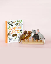 Load image into Gallery viewer, Jumping Joeys Finger Puppets and Book Set by Sarah Allen
