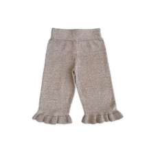 Load image into Gallery viewer, Organic Frill Knit Flares - Oatmilk
