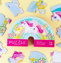 Load image into Gallery viewer, Mini Puzzle 12 pc - Sweet Unicorn
