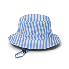 Load image into Gallery viewer, REVERSIBLE BUCKET HAT Sky Blue Stripe
