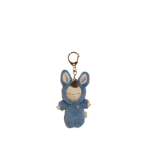 Load image into Gallery viewer, Cozy Bag Charm - Bunny Twiggy Blue
