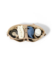 Load image into Gallery viewer, Dimple Faux Leather Stroller Organiser/Pram Caddy - Oat
