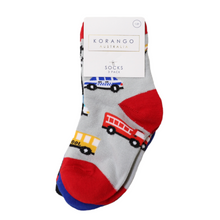 Load image into Gallery viewer, Cars &amp; Dinosaur Socks 5pk Assorted
