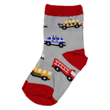 Load image into Gallery viewer, Cars &amp; Dinosaur Socks 5pk Assorted
