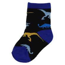Load image into Gallery viewer, Cars &amp; Dinosaur Socks 5pk Assorted
