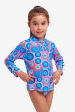 Load image into Gallery viewer, Toddler Girl&#39;s Zippy Rash Vest Bundjalung Blue
