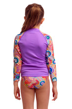 Load image into Gallery viewer, Toddler Girl's Zippy Rash Vest Kulin Colour
