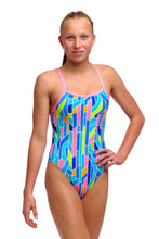 Load image into Gallery viewer, Girl's Single Strap One Piece Pillared
