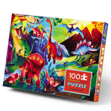 Load image into Gallery viewer, Holographic Puzzle 100 pc - Dinosaur World
